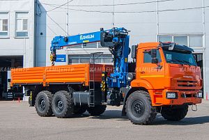 КМУ Kanglim 2056 с ДУ на шасси КАМАЗ-43118-2095-48